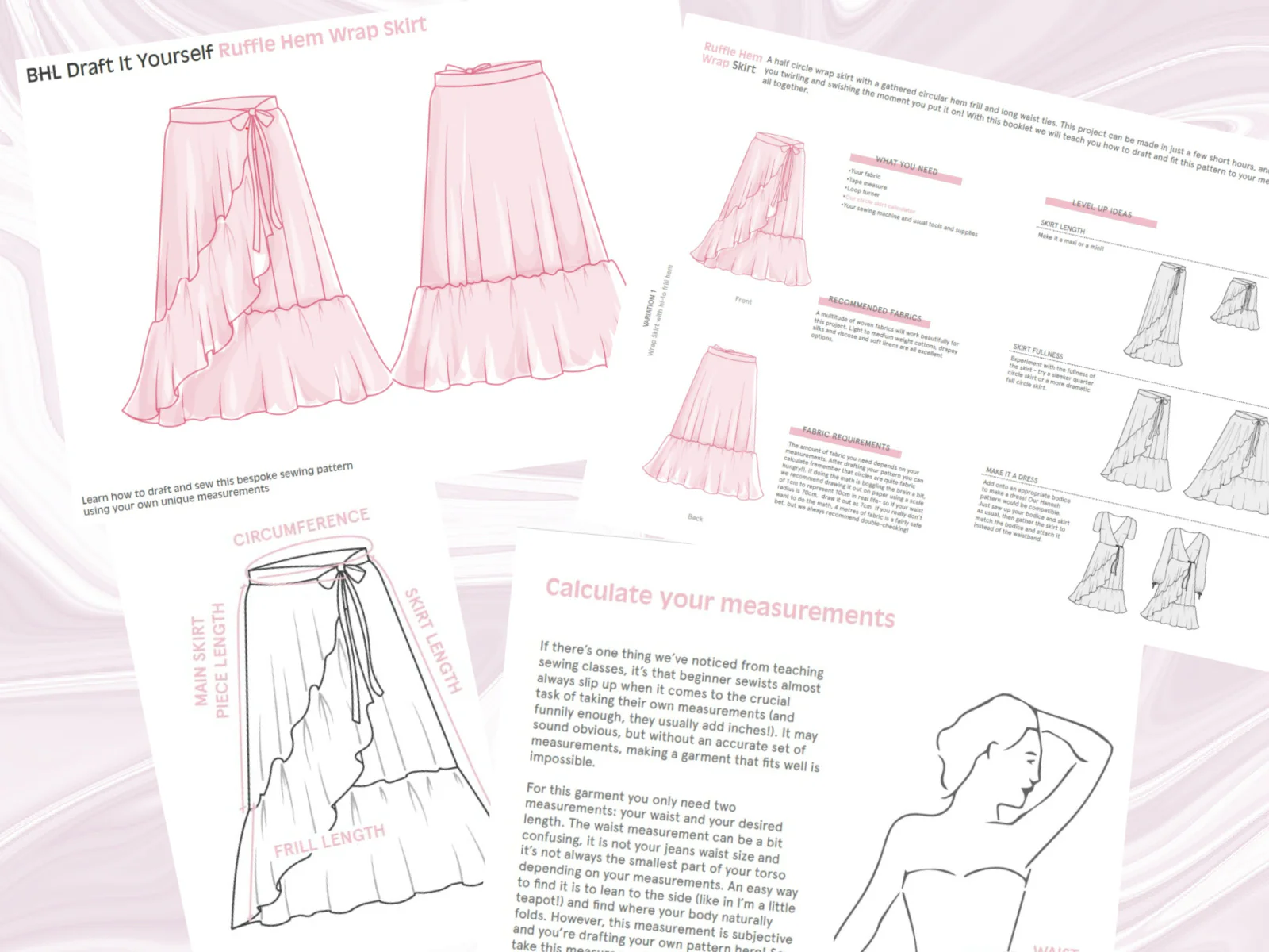 BHL Draft It Yourself - Ruffle Hem Wrap Skirt - Image 11