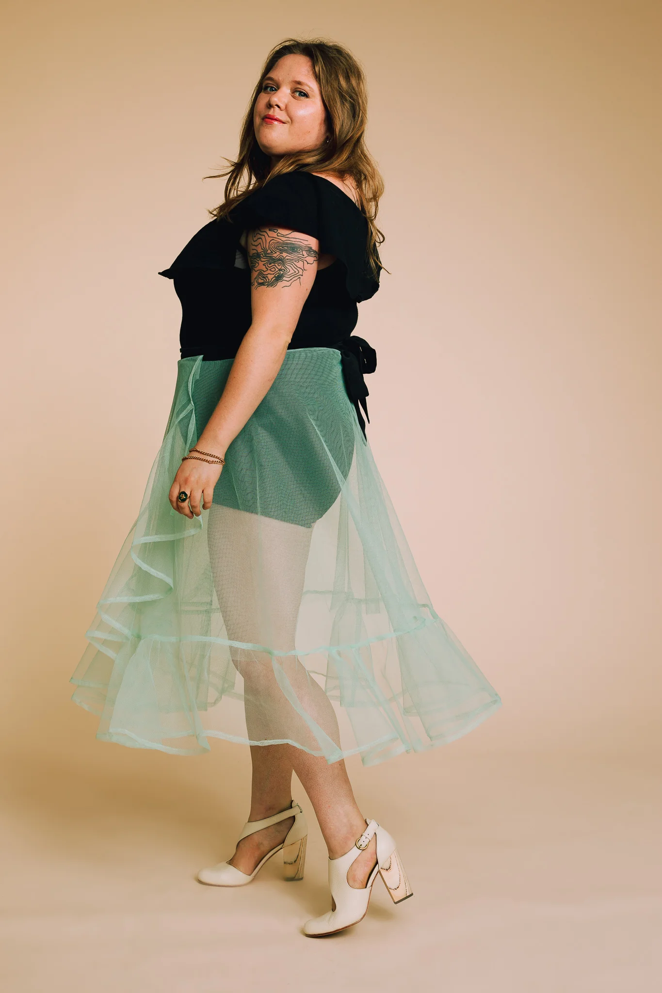 BHL Draft It Yourself - Ruffle Hem Wrap Skirt - Image 4