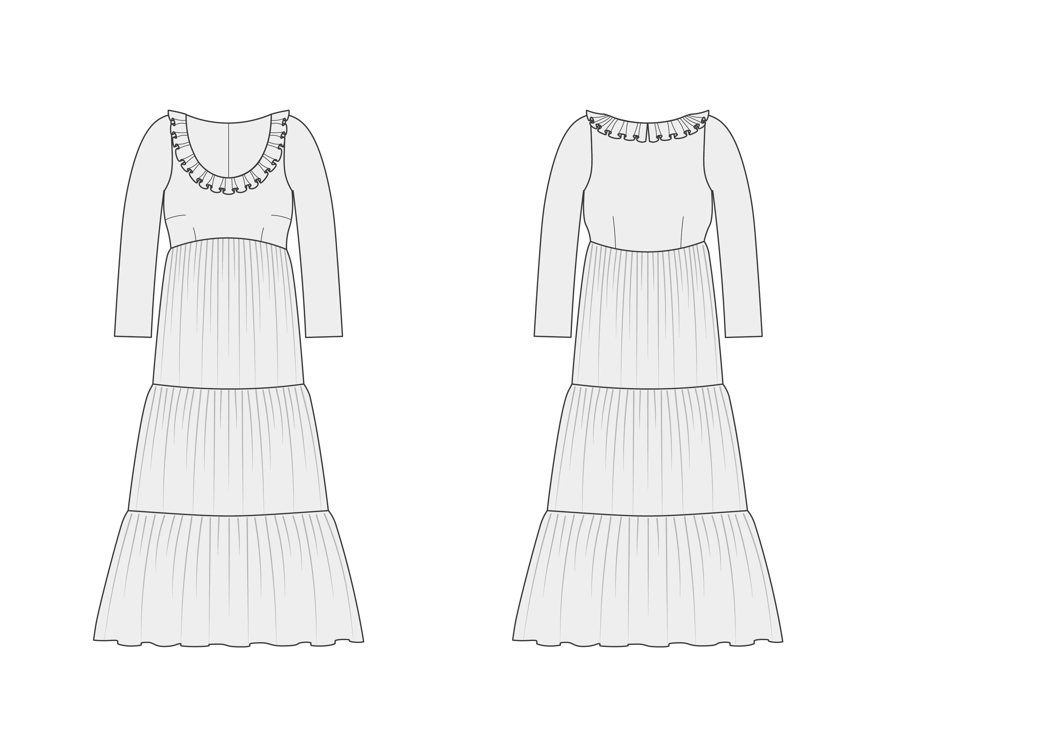 Lizz Dress  - PDF sewing pattern UK 2-38 - Image 17