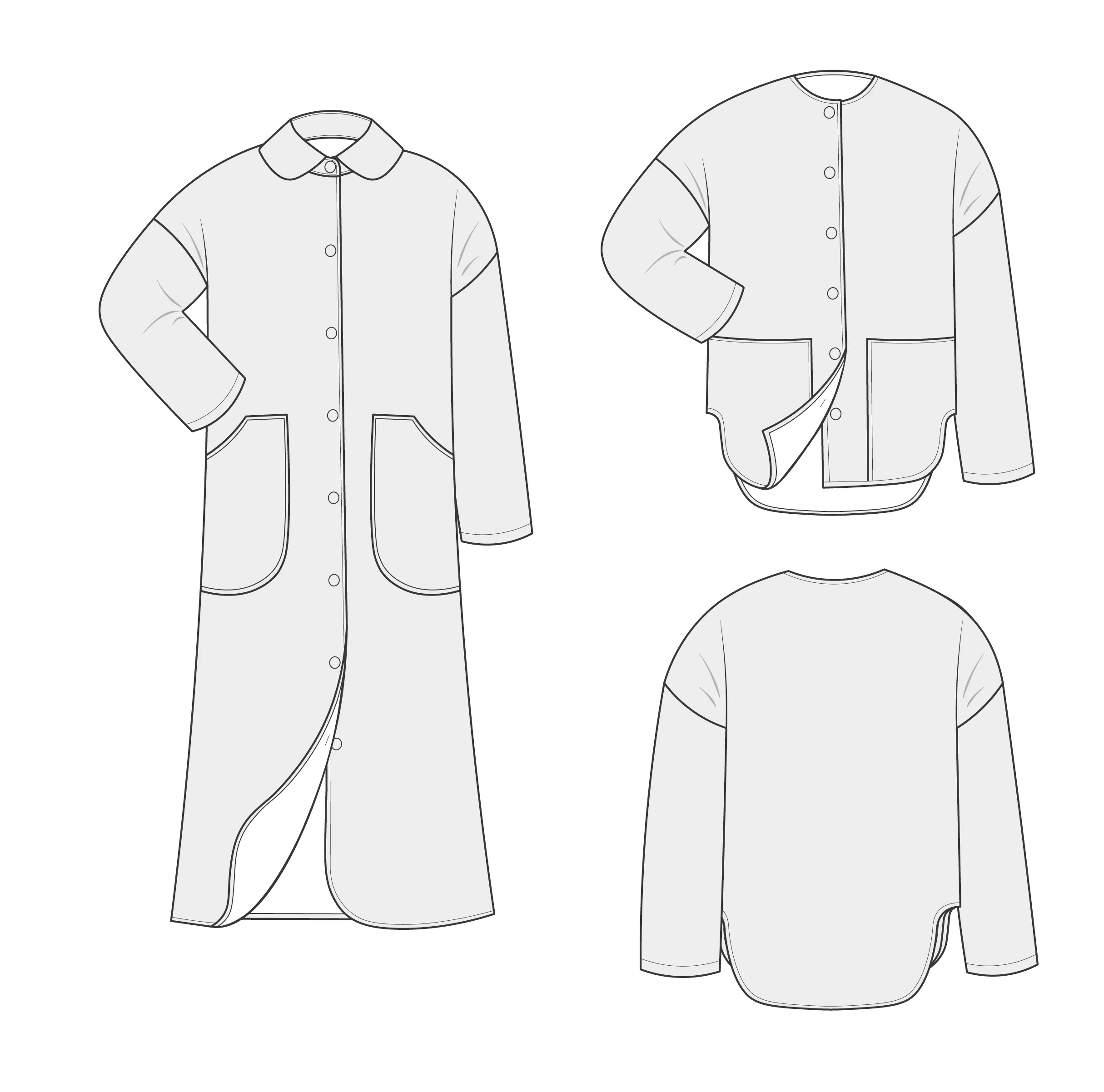 Nerrisa Quilted Coat & Jacket - PDF Sewing Pattern - Image 16