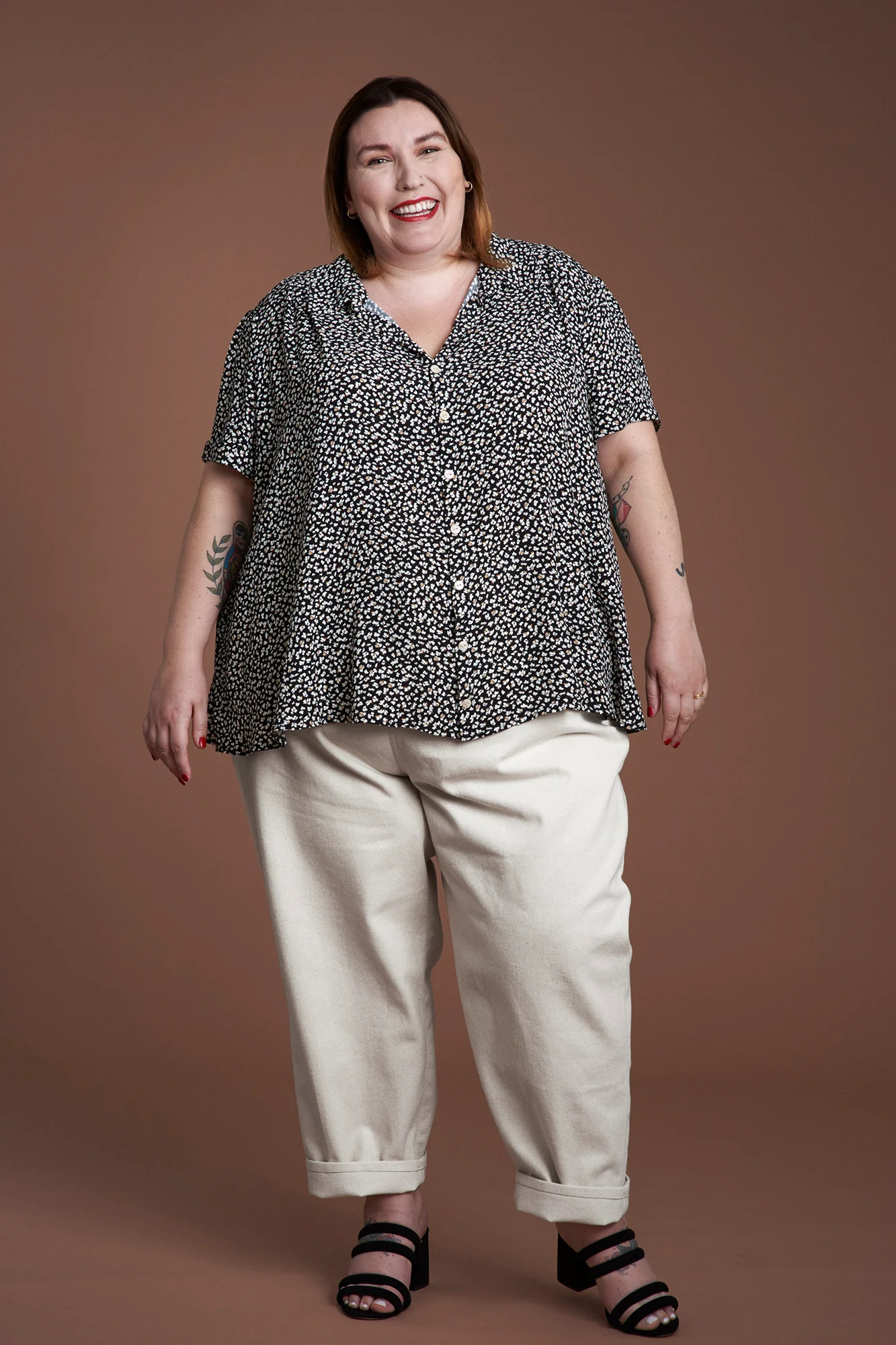 Sarah Shirt & Dress - PDF sewing pattern UK 2-38 - Image 15